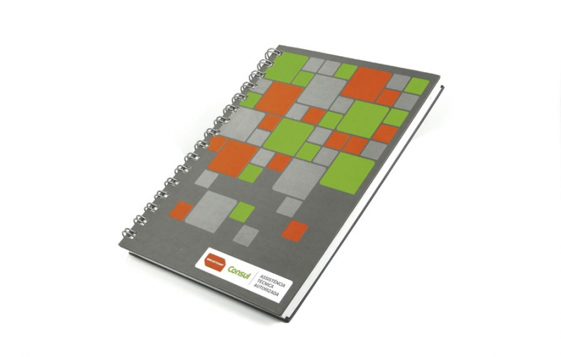 Caderno Promocional com Logomarca Santo ângelo - Caderno Promocional para Empresas