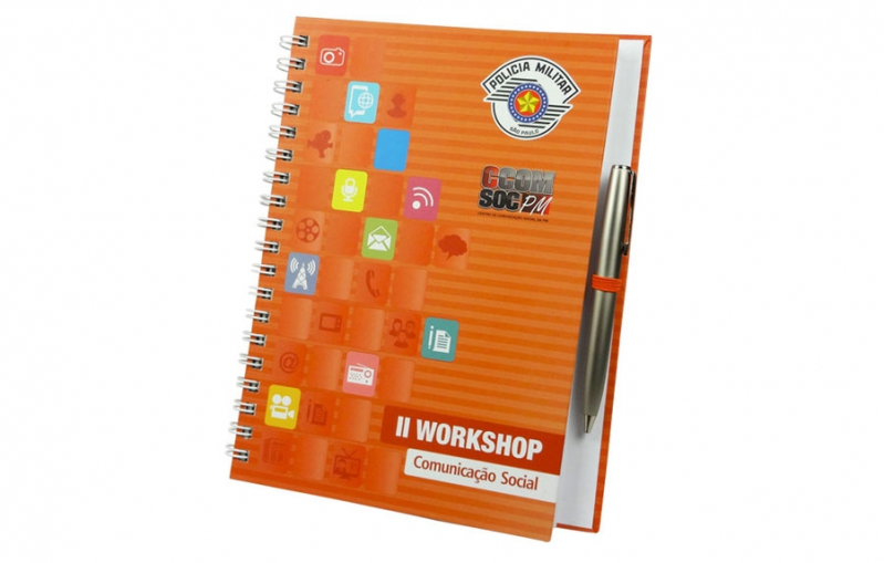 Cadernos Personalizados Empresarial Boituva - Caderno Personalizado Wire-o