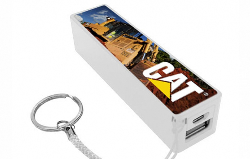 Carregadores Portáteis Usb Personalizado Cândido Mota - Power Bank de Plástico Promocional