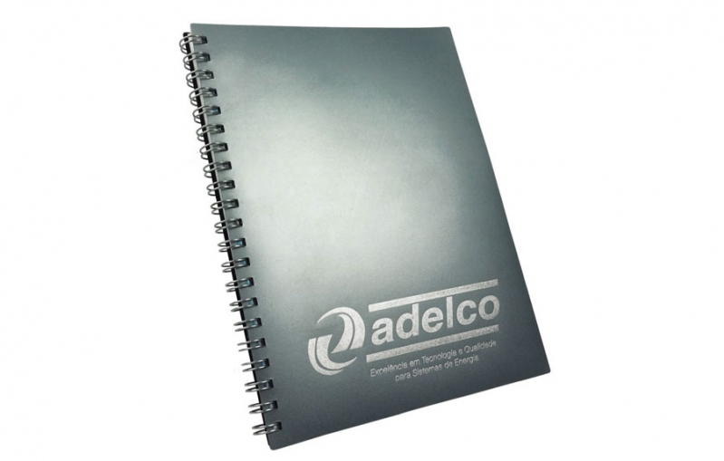 Empresa de Caderno Personalizado Empresarial Pedreira - Caderno Personalizado Wire-o