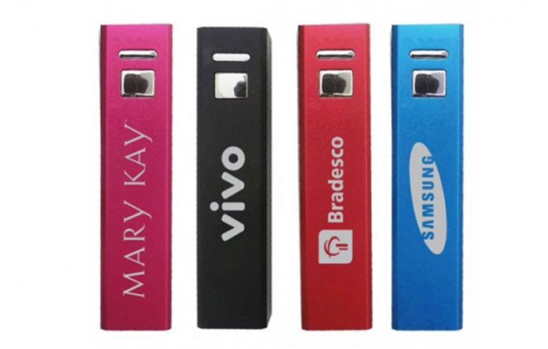 Orçamento de Carregador Portátil Usb Personalizado Trianon Masp - Power Bank Promocional