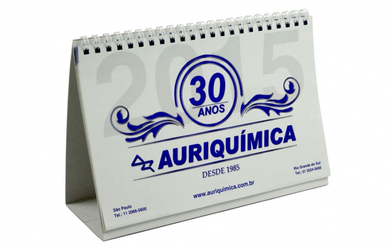 Quanto Custa Calendário de Mesa Brinde Carapicuíba - Calendário de Mesa com Wire o