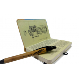 cadernetas personalizadas com caneta Uchoa