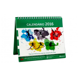 calendário de mesa personalizado Vila Carrão