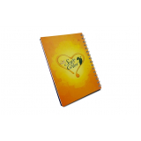comprar caderno personalizado com adesivo melhor preço Aracruz